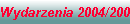 Wydarzenia 2004/2005